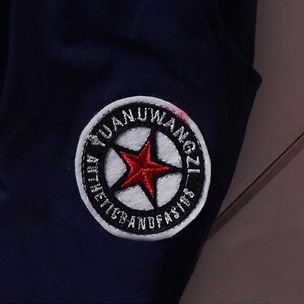 Shiningup Baby Tracksuit Boys Clothing Set Outfit Long Sleeve Hooded Striped T-Shirt and Pants Little Kids