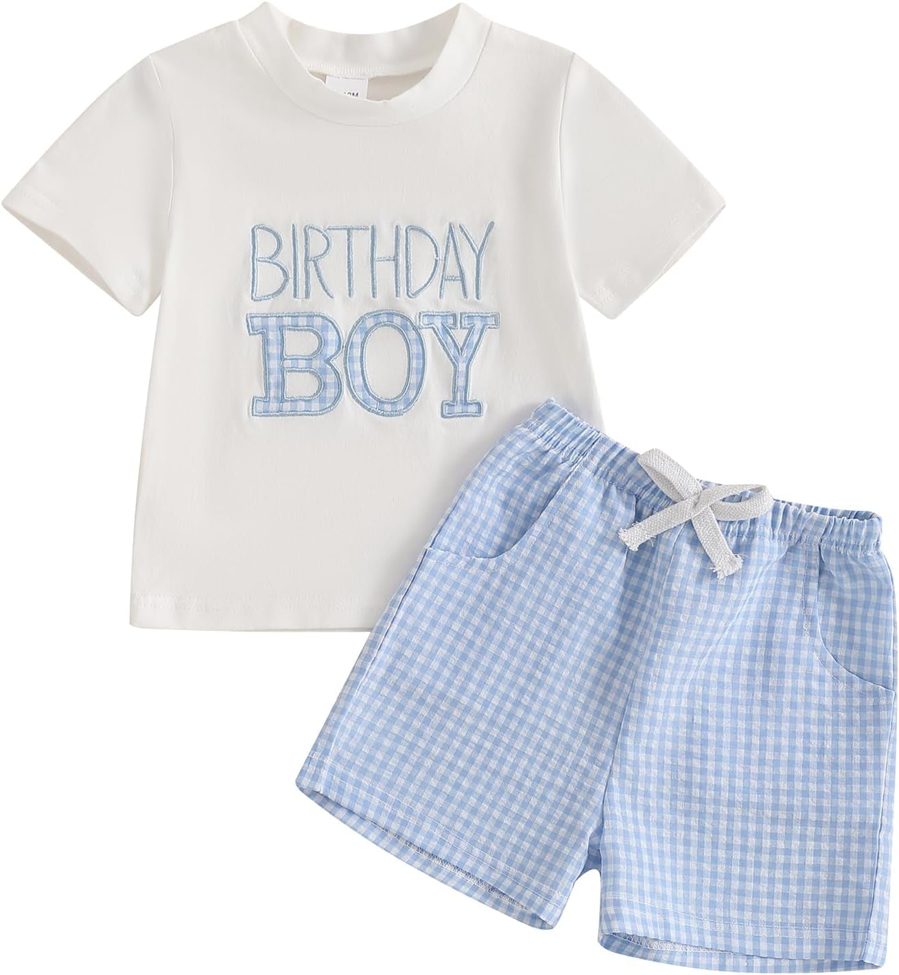 Baby Boy Girl Birthday Outfit Short Sleeve T-Shirt Shorts 