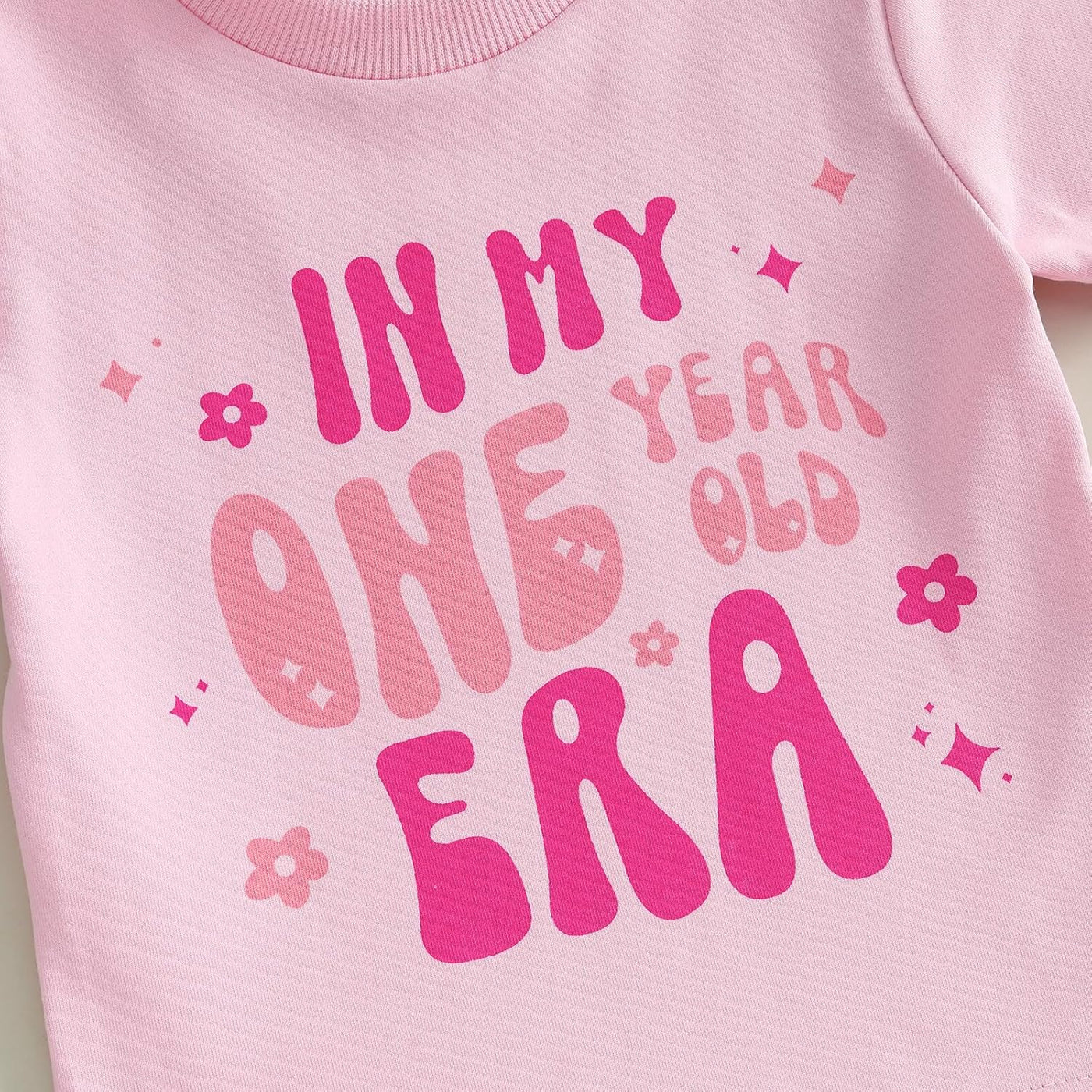 Baby Girl First Birthday Outfits Letter Print Short Sleeve