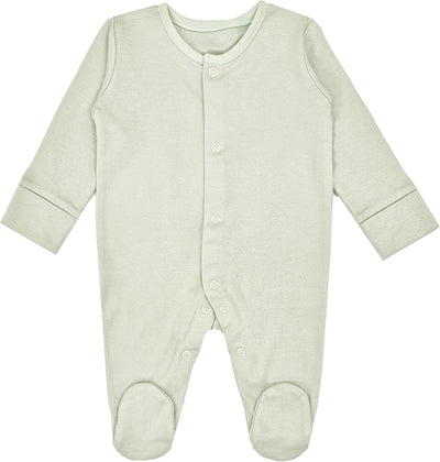 Baby Sleepsuits 3 Pack Girl Boy Cotton Green Fruit Babygrow