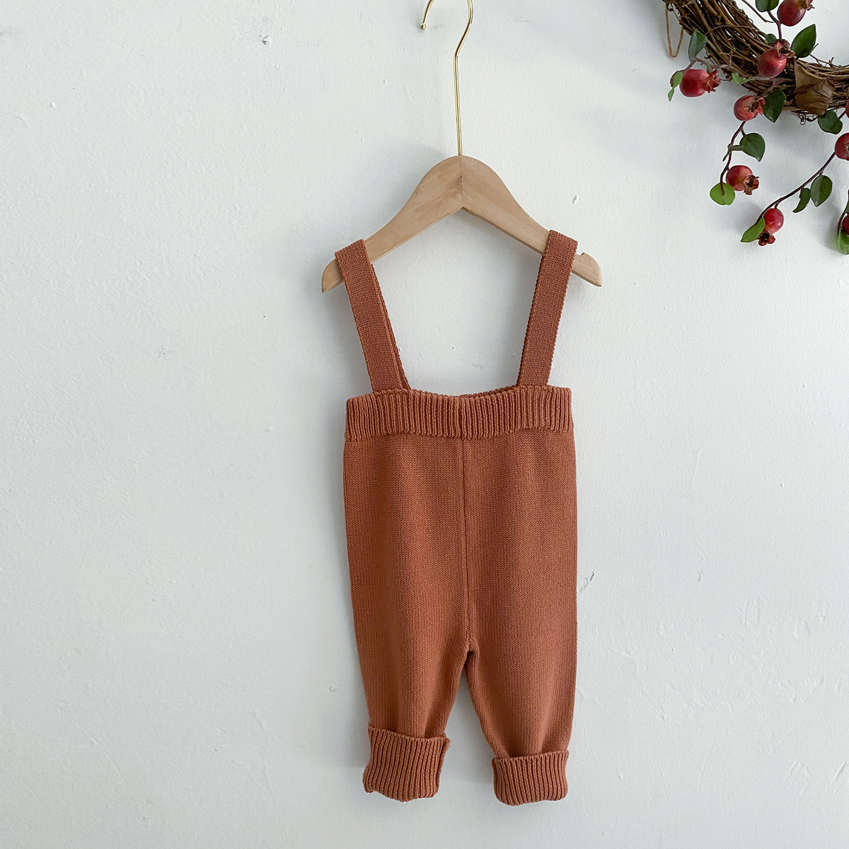 Annie & Charles® Knit Pants with Braces