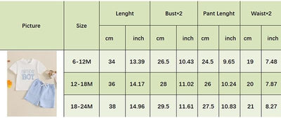 Baby Boy Girl Birthday Outfit Short Sleeve T-Shirt Shorts 